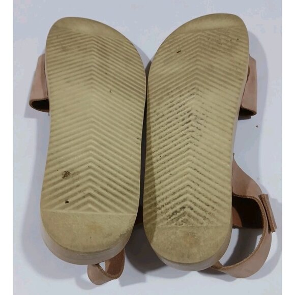 Sven 2 Strap Open Toe Low Clogs Sandals Size 41 10.5-11 Nu Buc Tan Flat Buckle - Picture 10 of 12